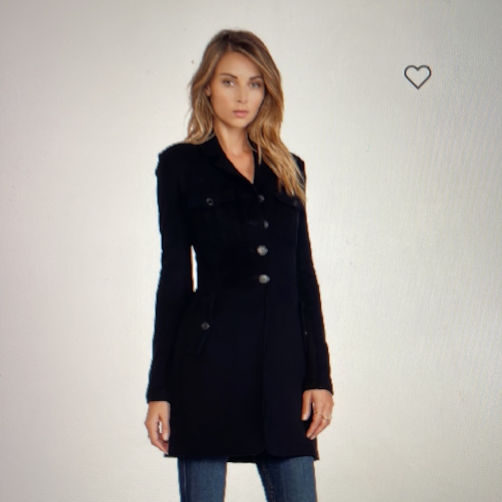 James Perse Fleece Military Coat